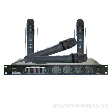 Four-in-one VHF Wireless Microphone System with 50m Operating Distance